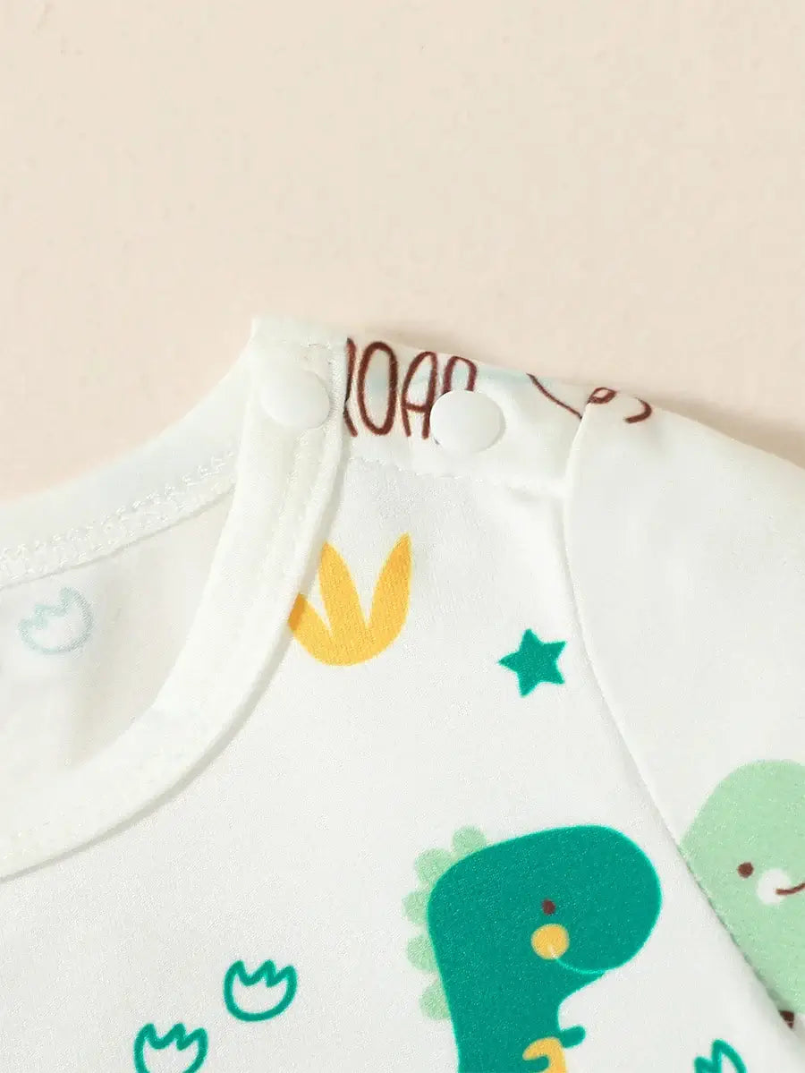 Baby Jungen Sommer Kurzarm Cartoon Tier Hosenträger Anzug