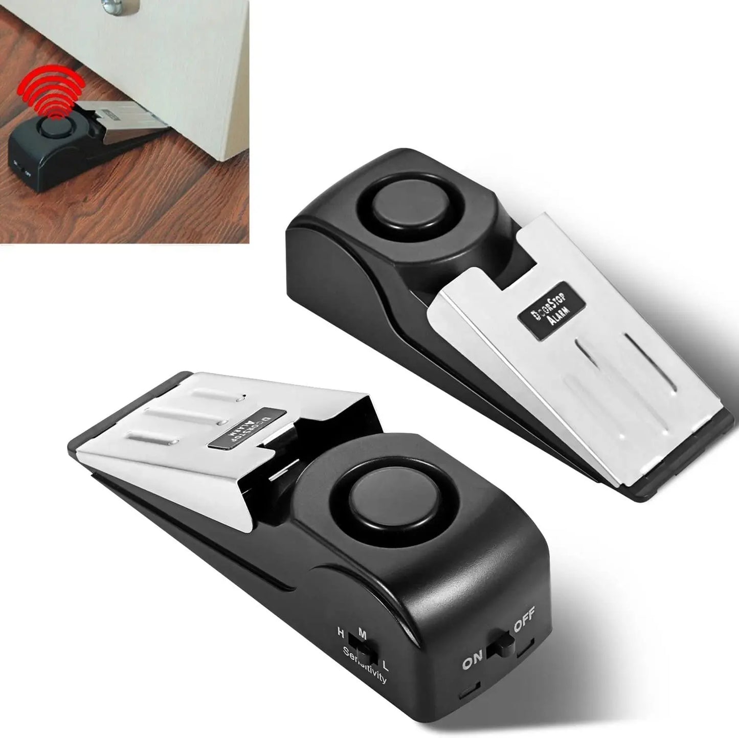 Door stop alarm