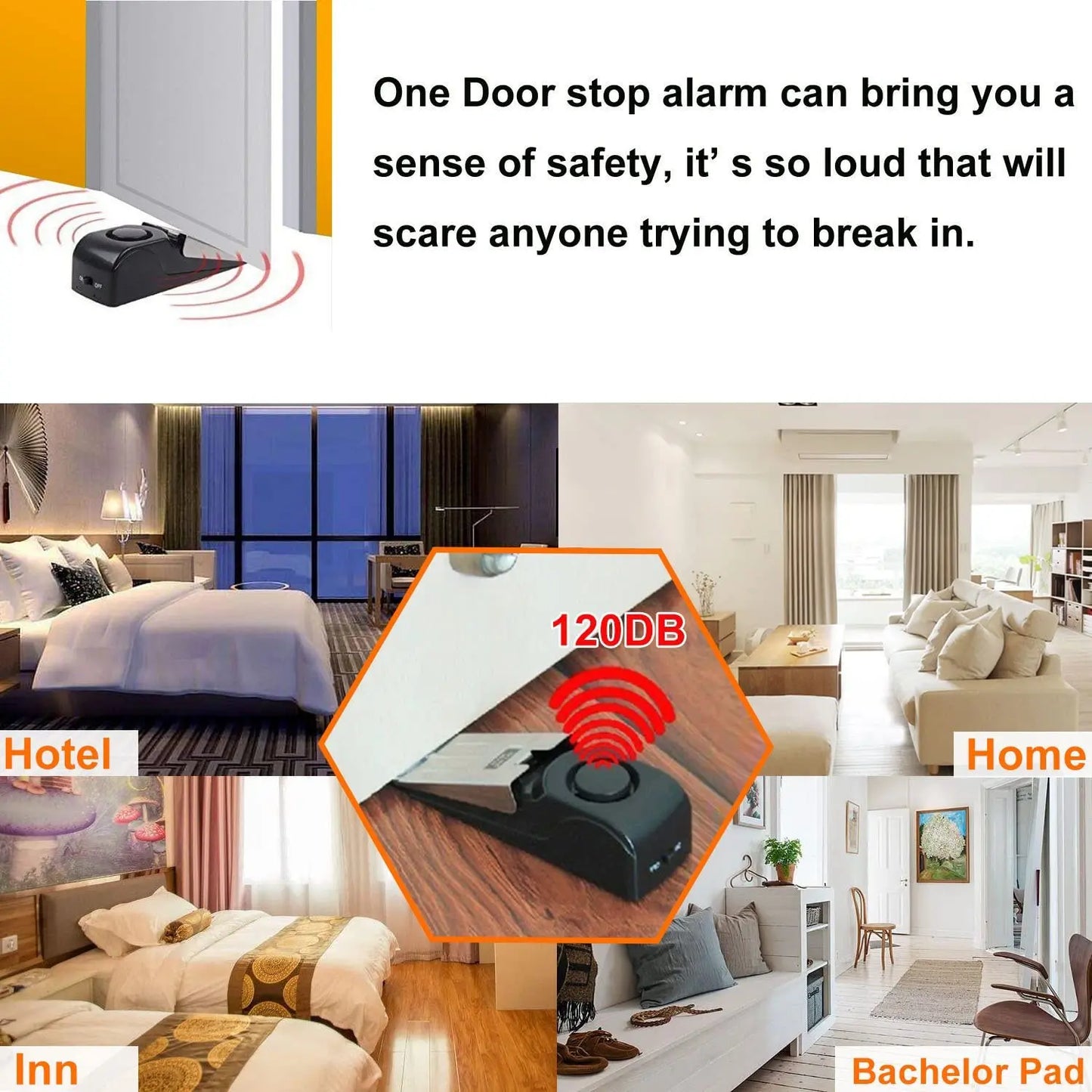 Door stop alarm