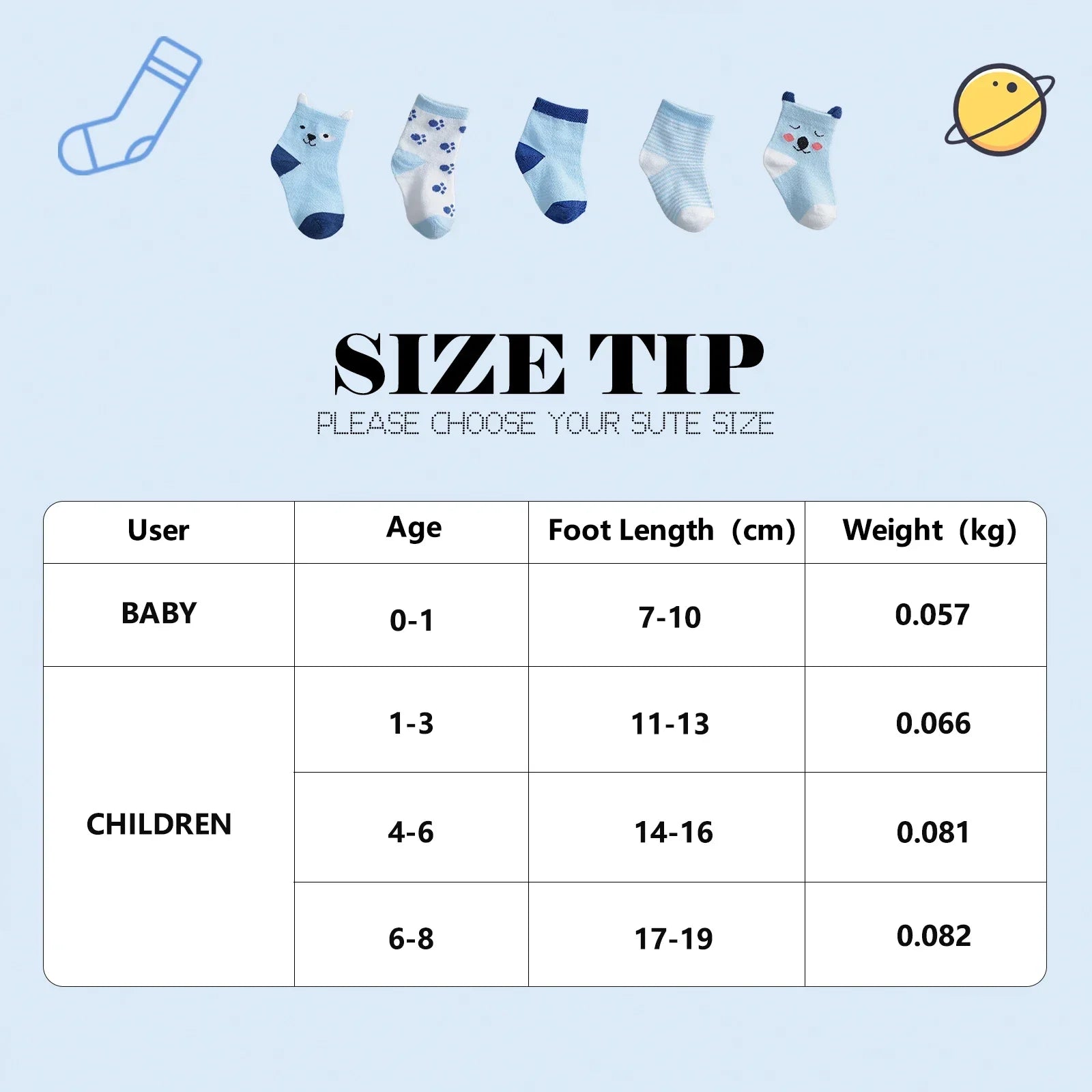 Babysocken mit Cartoon