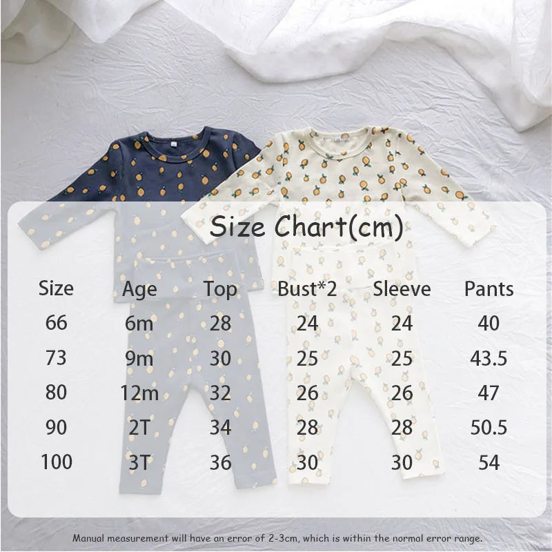 Baby Pyjama Set - Zitrone Print Himmelsstern