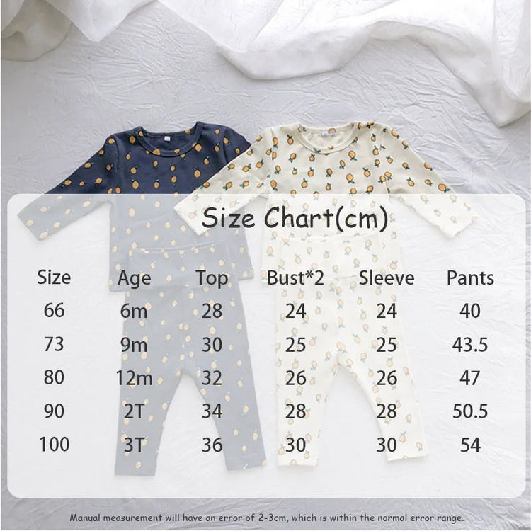 Baby Pyjama Set - Zitrone Print Himmelsstern