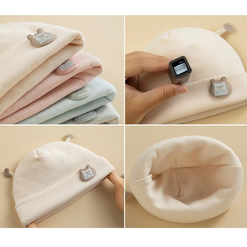 Winter Baby Mütze mit Cartoon Bär/Elefant Himmelsstern