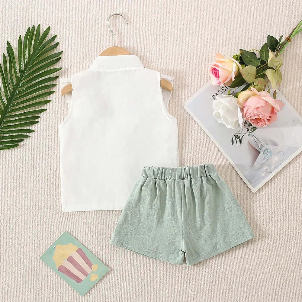 Sommer Baby Mädchen Outfit
