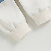 Baby Kontrastfarben, Langarm-Sweatshirt Oberteile und Unterteile Sets Himmelsstern