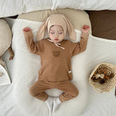 2Pcs Baby Pyjama Set-Bär Cartoon Himmelsstern