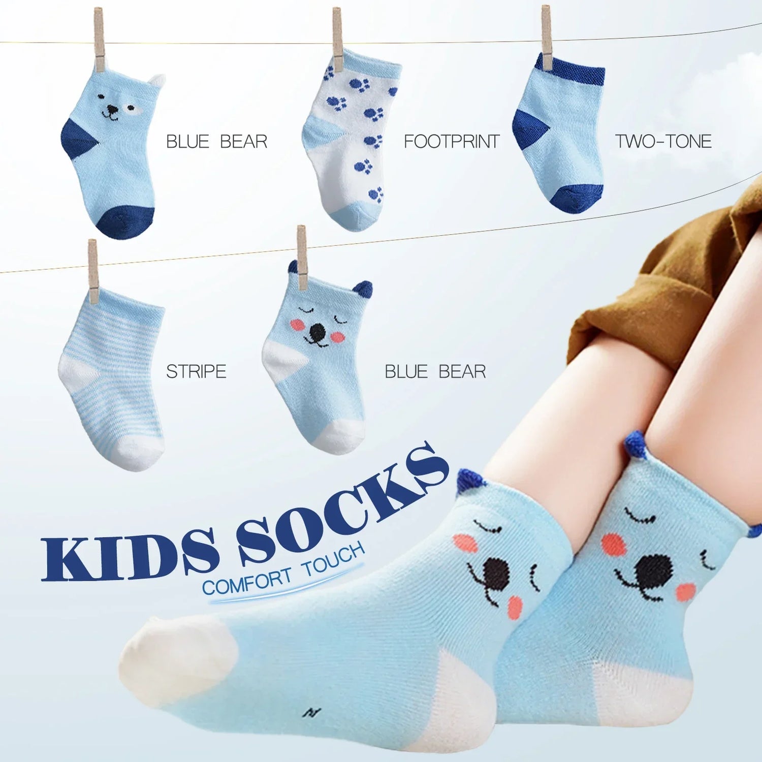 Babysocken mit Cartoon
