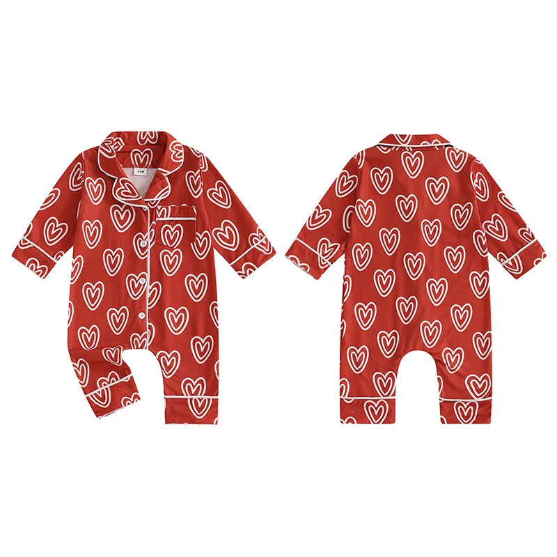 Baby Mädchen Valentinstag Strampler / Pyjama Himmelsstern